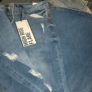 Size 17 flare jeans